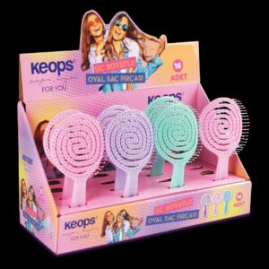 Keops üç boyutlu oval saç fırçası