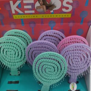 Keops üç boyutlu oval saç fırçası uzun saplı
