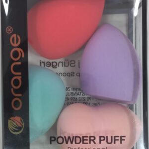 Orange powder puff makyaj süngeri